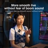  Bộ Microphone không dây cài áo Rtako MICACE K9 95db strong noise reduction clip microphone (Chống ồn 95db, 200m, LCD Display, Bộ 3 cái 2TX + 1RX) 