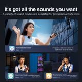  Bộ Microphone không dây cài áo Rtako MICACE K9 95db strong noise reduction clip microphone (Chống ồn 95db, 200m, LCD Display, Bộ 3 cái 2TX + 1RX) 