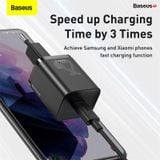  Bộ sạc nhanh Baseus Super Si 1C 25W Quick Charger Sets (PD/QC3.0 Quick charger, With Cable) 
