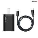  Bộ sạc nhanh Baseus Super Si 1C 25W Quick Charger Sets (PD/QC3.0 Quick charger, With Cable) 