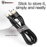  Cáp sạc nhanh, truyền dữ liệu tốc độ cao Baseus Cafule Lightning cho iPhone/ iPad ( 2.4A, Sạc nhanh, Siêu bền) 