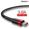  Cáp Sạc Nhanh, Siêu Bền Baseus Cafule Type C Quick Charge cho Smartphone/ Tablet ( 3A, Sạc nhanh Quick charge 3.0, Siêu bền) 
