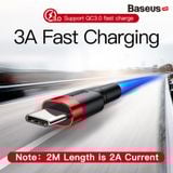 Cáp Sạc Nhanh, Siêu Bền Baseus Cafule Type C Quick Charge cho Smartphone/ Tablet ( 3A, Sạc nhanh Quick charge 3.0, Siêu bền) 
