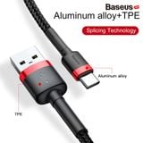  Cáp Sạc Nhanh, Siêu Bền Baseus Cafule Type C Quick Charge cho Smartphone/ Tablet ( 3A, Sạc nhanh Quick charge 3.0, Siêu bền) 