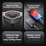  Pin Dự Phòng Không Dây Tích Hợp Nam Châm ROCK Retro 10000mAh 20W (15W Wireless Charging) 