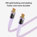 Cáp Sạc Nhanh C to C/USB to C ROCK Z21 Transparency Series 100W/6A (1.2m) 