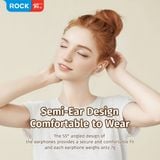  Tai Nghe Không Dây TWS ROCK Retro Mix Tape (Bluetooth v5.3, 6H, IPX4) 