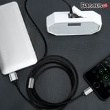  Cáp chuyển cổng Lightning sang Audio AUX 3.5mm + USB Baseus L34 cho iPhone/ iPad (Lightning 8 Pin to 3.5mm USB Audio Cord) 