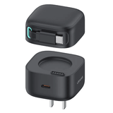  Củ Sạc Nhanh USAMS GaN Charger 35W Type C PD Fast Phone Charger Built in Quick Charge Cable 