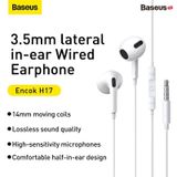  Tai Nghe Baseus Encok 3.5mm lateral in-ear Wired Earphone H17 