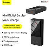  Pin sạc dự phòng sạc nhanh Baseus Super Mini Digital Display Power Bank ( 10000mAh / 20000mAh, 22.5W, màn hình LED) 