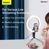  Đèn live stream Baseus Live Stream Holder-table Stand (3 nhiệt độ màu, chiều cao 20cm - 60cm) 