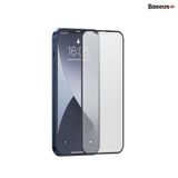  Kính cường lực chống bám vân tay dùng cho dòng iPhone 12 Baseus 0.25mm Full-glass Frosted Tempered Glass Film (Bộ 2 miếng nhám, Anti Finger Print, Full Coverage Tempered Glass ) 