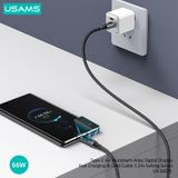  Cáp sạc nhanh USAMS SJ673 Type-C 6A Aluminum Alloy Digital Display Sufeng Series (USB to Type C) 