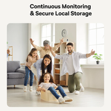  Camera Quan Sát Baseus Security P1 Lite Indoor Camera 2K (Zoom 8X, 2.4G/5G Wifi, Xoay Ngang 360°, Dọc 90°) 