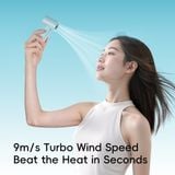  Quạt Cầm Tay Mini ROCK Crayon Shinchan Mini Handheld High-Speed Fan (5W, LED Smart Display, 6H, 9m/s Wind Speed, 5-Speed Adjustable Settings, 3000mAh, 17400RPM) 