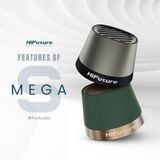  Loa Bluetooth Di Động HiFuture MEGA S 5W (Bluetooth v5.4, Built-in Phone Holder, 7.5W-15W Wireless Charging, MagSafe-compatible, TWS Mode, Crystal Clear Audio, 600mAh, Lag-free Audio Streaming) 