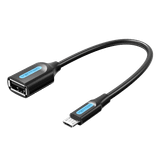  USB OTG Micro-B Male to A Female VENTION CCUBB (0.15m) 