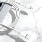  Cáp sạc nhanh, siêu bền Baseus Mini White dùng cho Smartphone/ Tablet (Type C/ Lightning/ Micro, Quick Charging  Sync Data TPE Cable) 