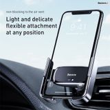  Bộ đế giữ điện thoại dùng trên xe hơi Baseus Mini Electric Car Holder (Auto Smart Lock by Sensor, Air Vent Car Mount) 