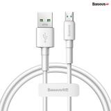  Cáp sạc nhanh Micro USB Baseus Mini White Cable cho Oppo/ Huawei/ Xiaomi/Samsung (4A/20W, VOOC, Quick Charge Micro USB TPE Cable) 