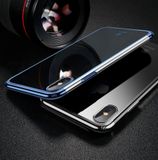  Ốp lưng trong suốt chống sốc viền si Crome màu Baseus Minju Case LV227 cho iPhone X ( Luxury Plating Hard Plastic PC Phone Case) 