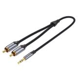  Dây cáp âm thanh chất lượng cao 3.5MM to 2RCA VENTION BCNBF (1M, 3.5MM Male to 2-Male RCA) 