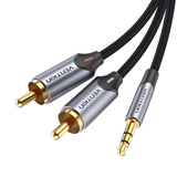  Dây cáp âm thanh chất lượng cao 3.5MM to 2RCA VENTION BCNBF (1M, 3.5MM Male to 2-Male RCA) 