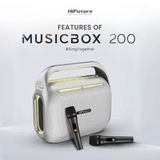  Loa Bluetooth Karaoke HiFuture MusicBox 200 (100W, 12000mAh, kèm 2 Micro, Remote Controller) 