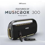  Loa Bluetooth Karaoke HiFuture MusicBox 300 (150W, 18000mAh, kèm 2 Micro, Remote Controller) 