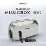  Loa Bluetooth Karaoke HiFuture MusicBox 300 (150W, 18000mAh, kèm 2 Micro, Remote Controller) 