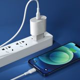  Combo Củ Sạc Nhanh 1C Kèm Cáp C to Lightning ROCK T18 20W (Work with MFi certified PD fast charging cable) 