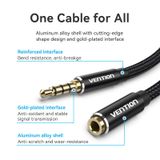  Dây cáp âm thanh nối dài chất lượng cao AUX Audio 3.5 VENTION BHCBF/BHCBH (Cotton Braided, AUX Cable 3.5mm, Male to Female) 