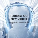  Quạt mini đeo cổ RTAKO N03 Wide Ice Ring Hanging Neck Fan 3600mah (3-Gear) 