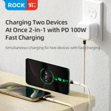  Cáp Sạc Nhanh 2 Đầu ROCK G20 Transparency Series 2-in-1 Fast Charge  Sync Cable 
