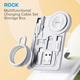 Hộp Đựng Bộ Cáp Sạc Đa Năng ROCK L14 (Lightning, Type-C, iWatch) 