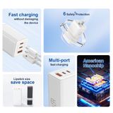  Củ Sạc Nhanh ROCK T60 PD65W GaN Folding Fast Charging 2C+1A 