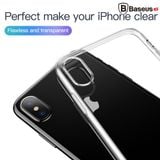  Ốp lưng Silicone trong suốt chống bụi Baseus Simplicity Series cho iPhone XS/ XR/ XS Max ( TPU Soft Silicone, Dirt-resistant Case) 