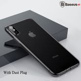  Ốp lưng Silicone trong suốt chống bụi Baseus Simplicity Series cho iPhone XS/ XR/ XS Max ( TPU Soft Silicone, Dirt-resistant Case) 