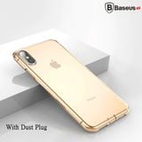  Ốp lưng Silicone trong suốt chống bụi Baseus Simplicity Series cho iPhone XS/ XR/ XS Max ( TPU Soft Silicone, Dirt-resistant Case) 