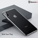  Ốp lưng Silicone trong suốt chống bụi Baseus Simplicity Series cho iPhone XS/ XR/ XS Max ( TPU Soft Silicone, Dirt-resistant Case) 