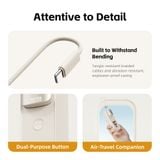  Pin Dự Phòng Kiêm Củ Sạc ROCK Crayon Shinchan with GaN 30W/20W Wall Charger 5000mAh (With Build-in Type-C Cable) 