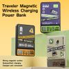  Pin Sạc Dự Phòng Không Dây Tích Hợp Nam Châm ROCK P90 Travel Series Magnetic Wireless Power Bank (10000mAh, 20W) 