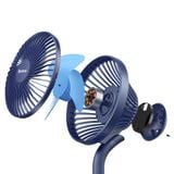  Quạt mini để bàn Baseus Ocean Fan (Pin sạc 2000mAh, 3 mức tốc độ - Mini USB Rechargeable Air Cooling Fan Clip Desk Fan) 