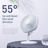  Quạt mini để bàn Baseus Ocean Fan (Pin sạc 2000mAh, 3 mức tốc độ - Mini USB Rechargeable Air Cooling Fan Clip Desk Fan) 