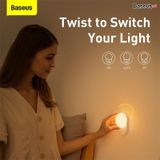  Đèn cảm ứng chuyển động thông minh Baseus Full Moon Human Body Induction Night Light (1200mAh, PIR Intelligent Motion Sensor LED Nightlight) 