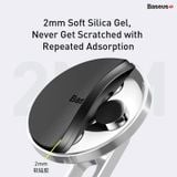  Đế giữ điện thoại bằng nam châm dùng trên xe hơi Baseus Hollow Magnetic Car Mount Holder (dán táp lô, chức năng giữ cố định dây sạc ) 