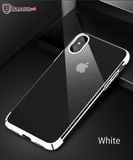  Ốp lưng trong suốt viền si màu Baseus Glitter Case LV237 cho iPhone X ( Ultra Thin Luxury Plating Plastic Case) 
