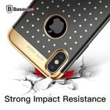  Ốp Lưng Baseus Star Lighting case LV198 cho iPhone X (Plating Soft Silicone Anti Knock ,Dirt-resistant) 