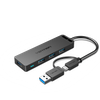  Hub Mở Rộng Kết Nối 2-in-1 USB3.0/Type-C to USB3.0 VENTION CHT (5Gbps, 4*USB 3.0) 